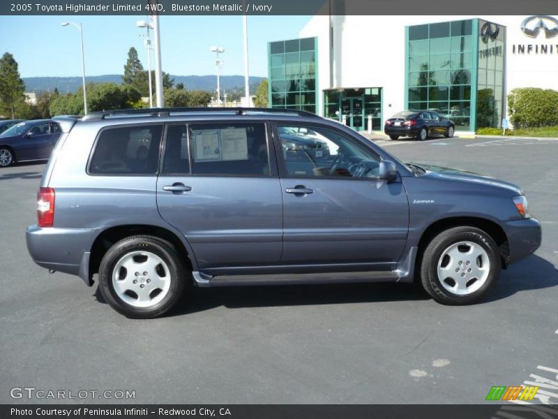Bluestone Metallic / Ivory 2005 Toyota Highlander Limited 4WD