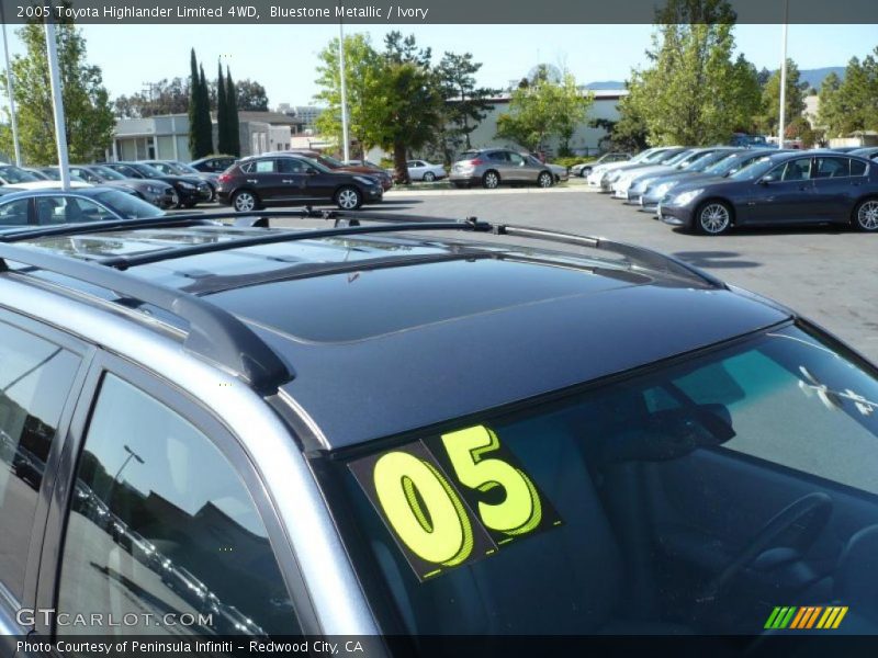 Bluestone Metallic / Ivory 2005 Toyota Highlander Limited 4WD