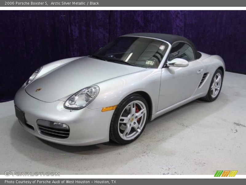 Arctic Silver Metallic / Black 2006 Porsche Boxster S