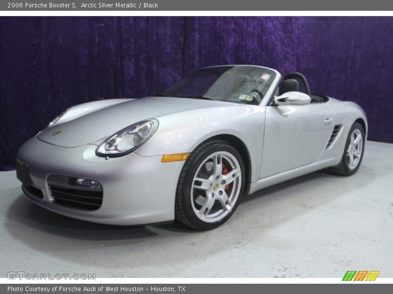 Arctic Silver Metallic / Black 2006 Porsche Boxster S