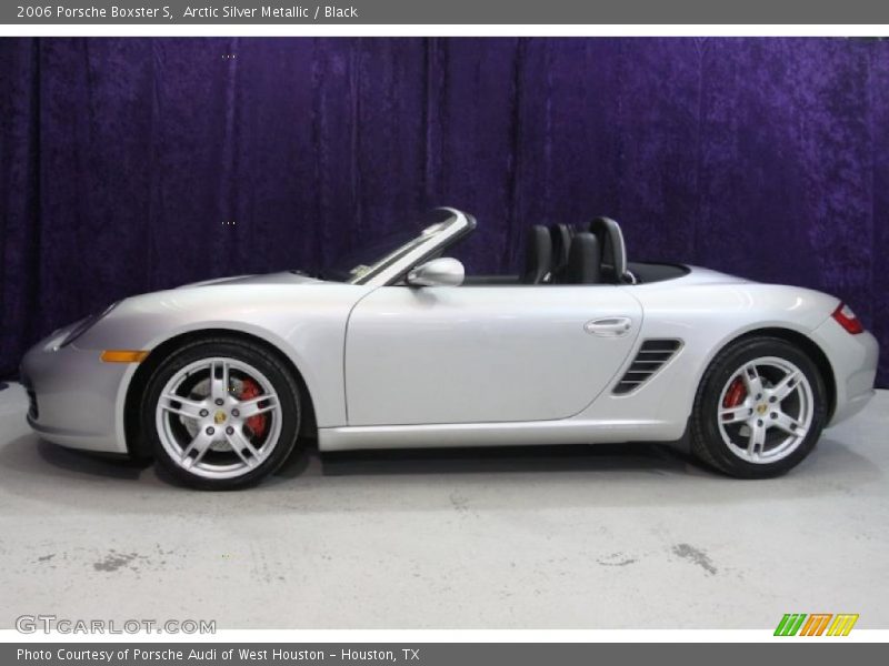 Arctic Silver Metallic / Black 2006 Porsche Boxster S
