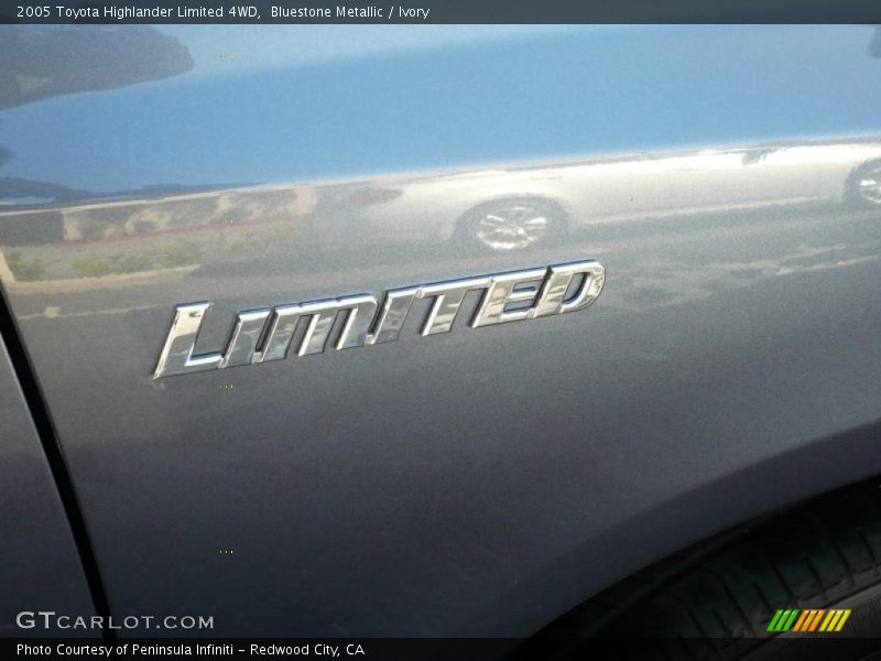 Bluestone Metallic / Ivory 2005 Toyota Highlander Limited 4WD