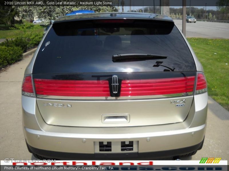 Gold Leaf Metallic / Medium Light Stone 2010 Lincoln MKX AWD