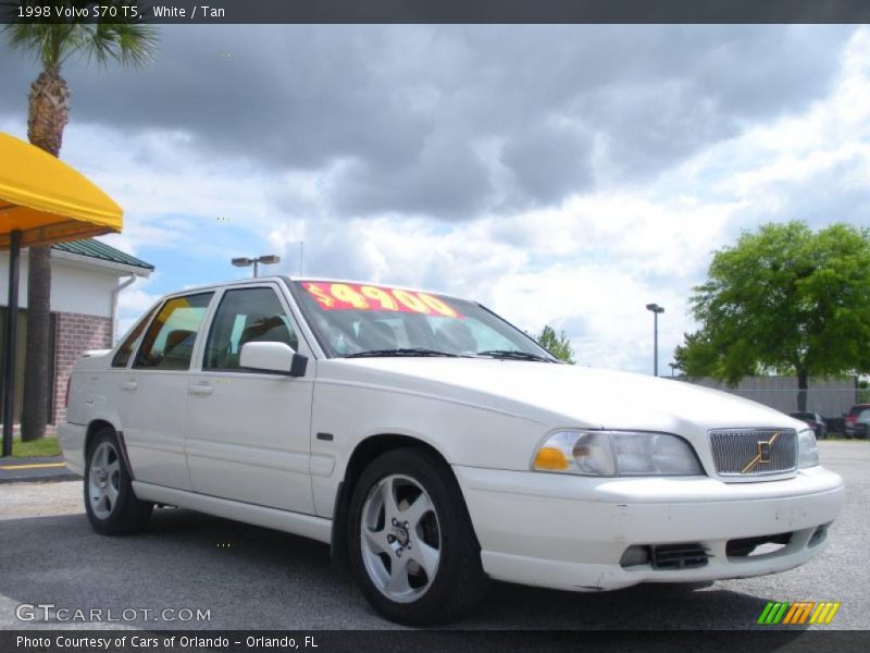 White / Tan 1998 Volvo S70 T5