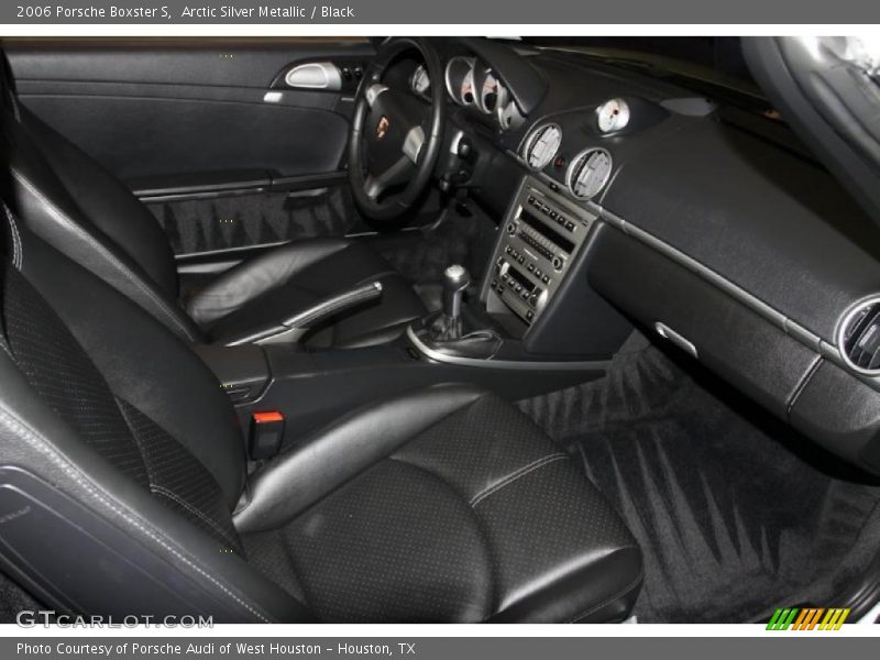 Arctic Silver Metallic / Black 2006 Porsche Boxster S