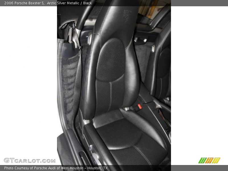 Arctic Silver Metallic / Black 2006 Porsche Boxster S