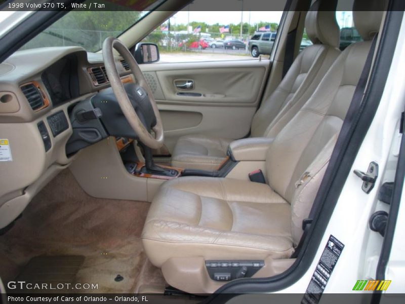 White / Tan 1998 Volvo S70 T5