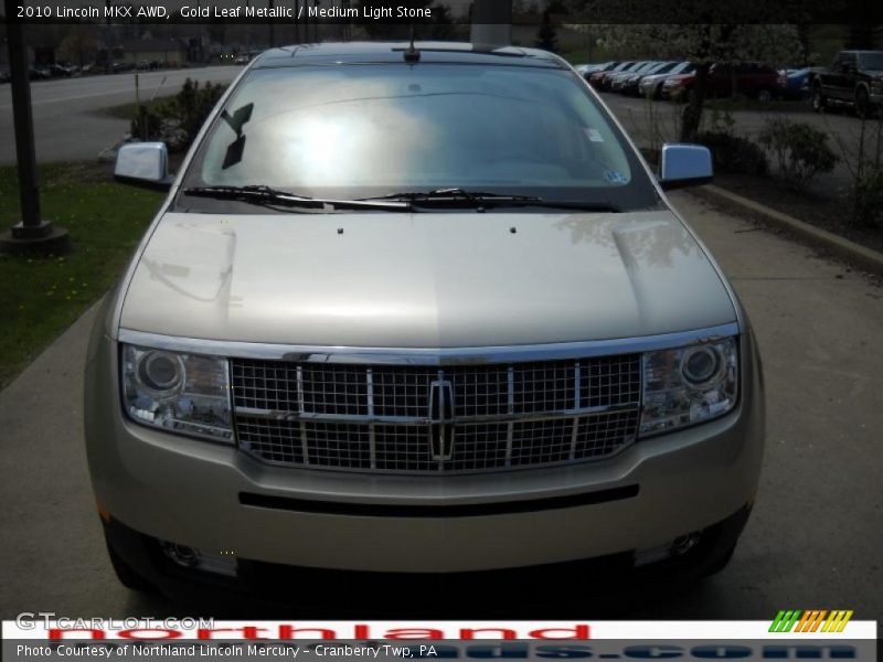 Gold Leaf Metallic / Medium Light Stone 2010 Lincoln MKX AWD