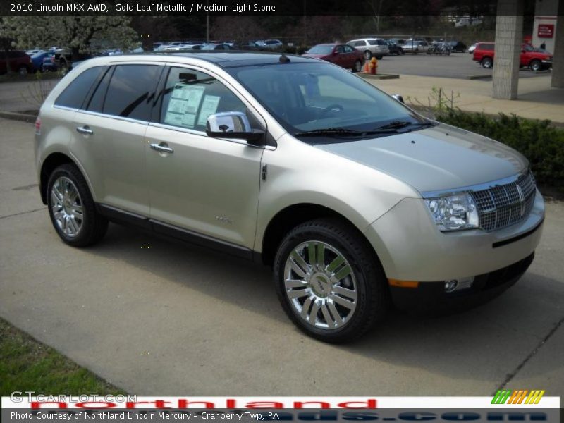 Gold Leaf Metallic / Medium Light Stone 2010 Lincoln MKX AWD