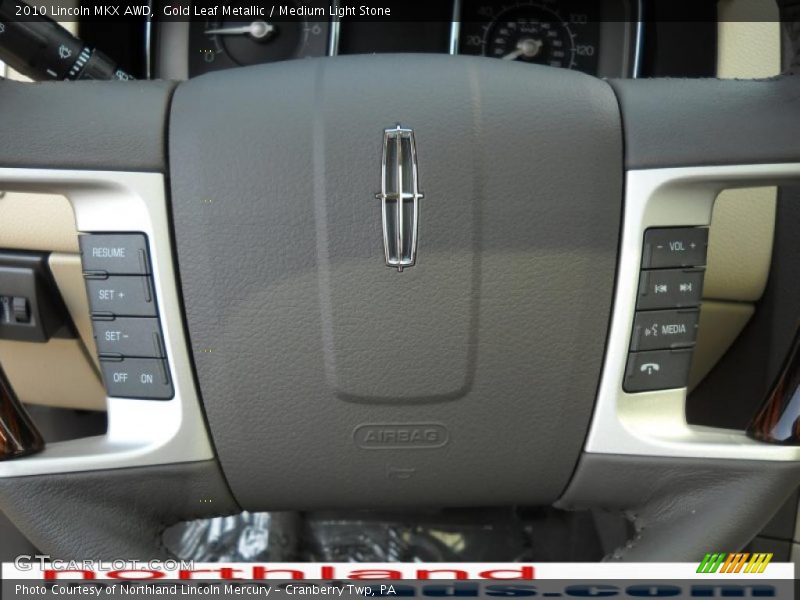 Gold Leaf Metallic / Medium Light Stone 2010 Lincoln MKX AWD