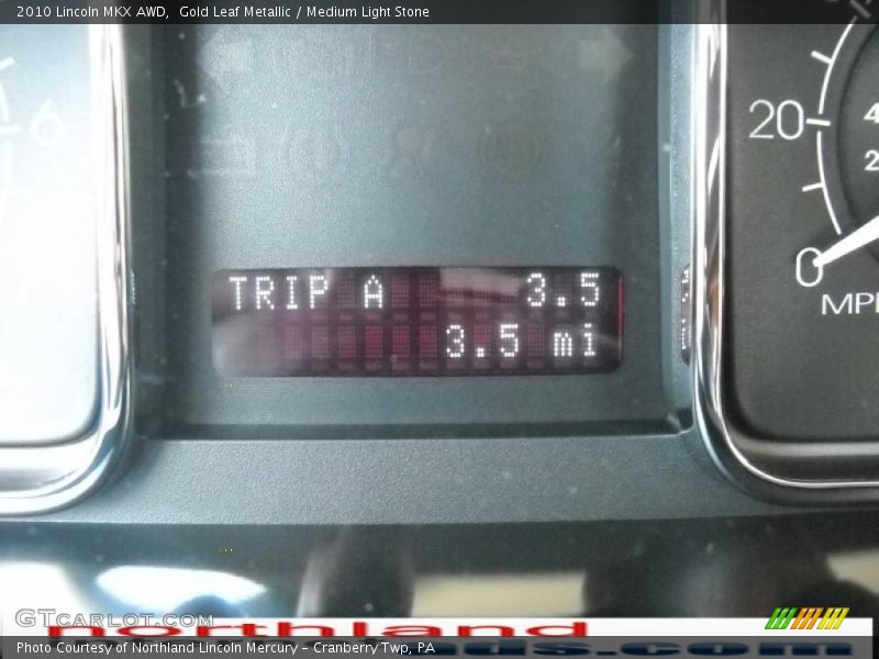 Gold Leaf Metallic / Medium Light Stone 2010 Lincoln MKX AWD