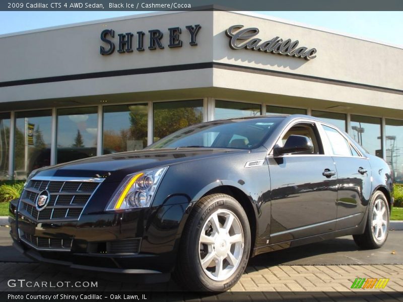 Black Ice / Cashmere/Cocoa 2009 Cadillac CTS 4 AWD Sedan