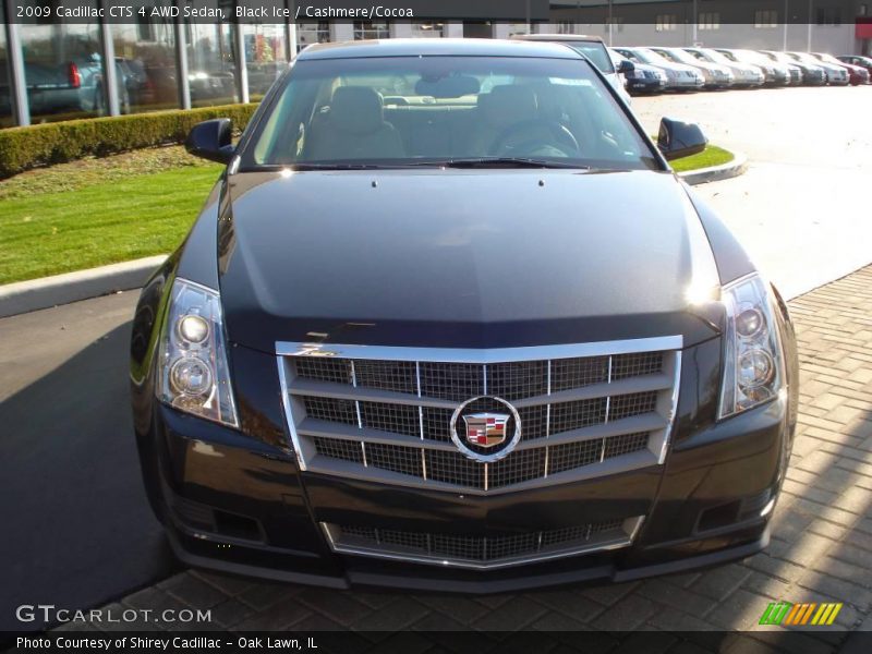Black Ice / Cashmere/Cocoa 2009 Cadillac CTS 4 AWD Sedan