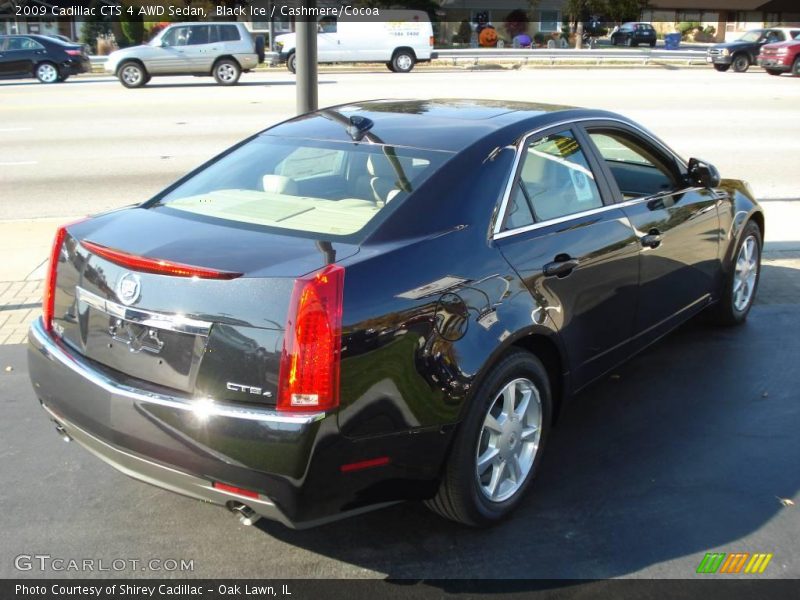 Black Ice / Cashmere/Cocoa 2009 Cadillac CTS 4 AWD Sedan