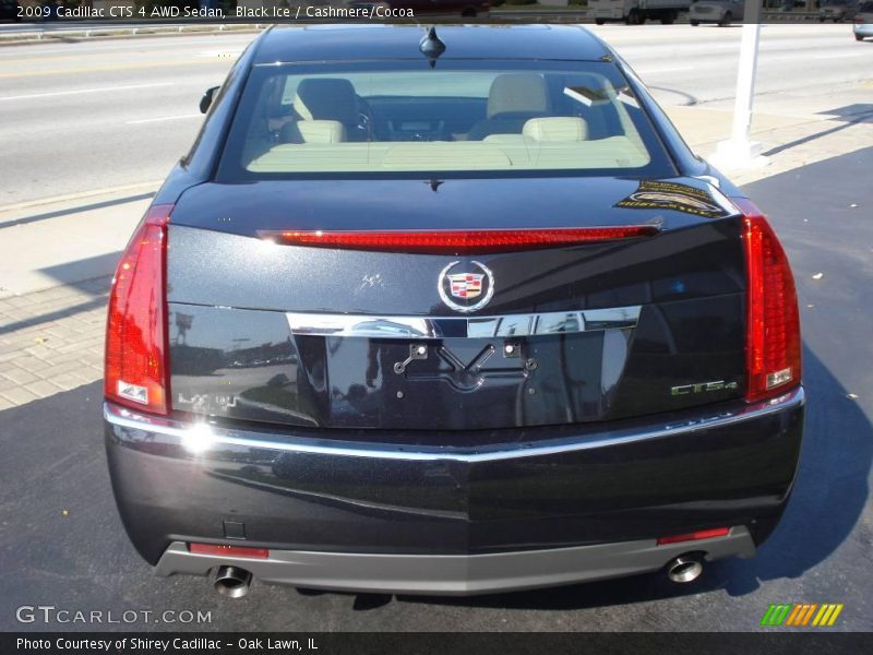 Black Ice / Cashmere/Cocoa 2009 Cadillac CTS 4 AWD Sedan