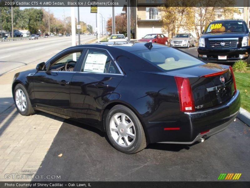 Black Ice / Cashmere/Cocoa 2009 Cadillac CTS 4 AWD Sedan
