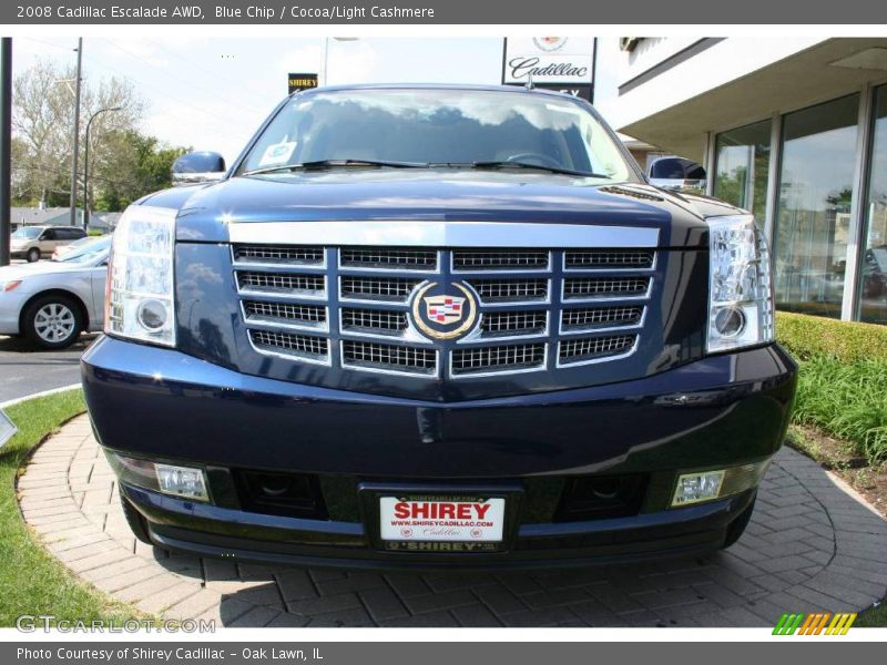 Blue Chip / Cocoa/Light Cashmere 2008 Cadillac Escalade AWD