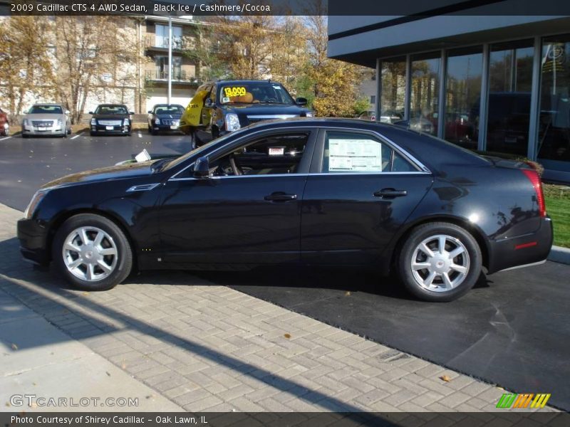 Black Ice / Cashmere/Cocoa 2009 Cadillac CTS 4 AWD Sedan