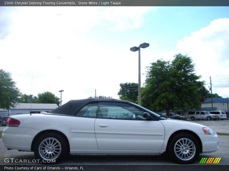 Stone White / Light Taupe 2006 Chrysler Sebring Touring Convertible