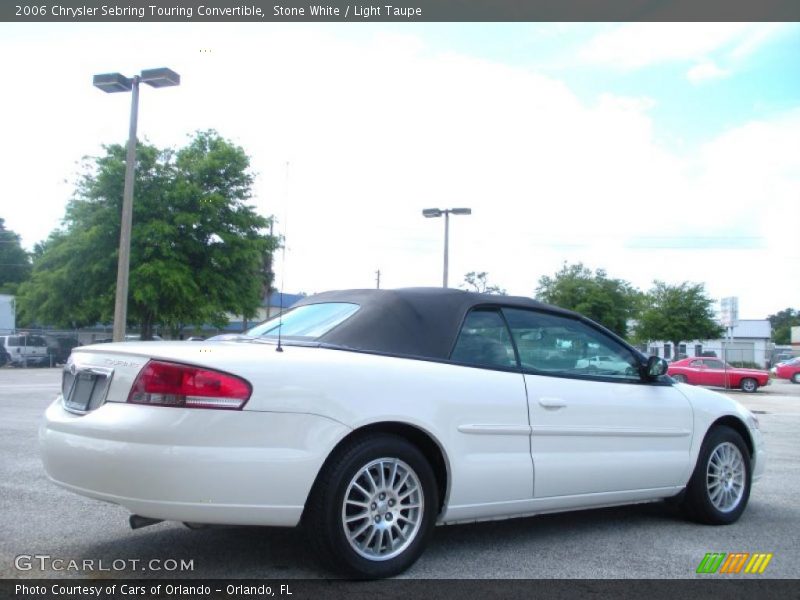 Stone White / Light Taupe 2006 Chrysler Sebring Touring Convertible
