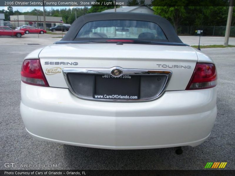 Stone White / Light Taupe 2006 Chrysler Sebring Touring Convertible