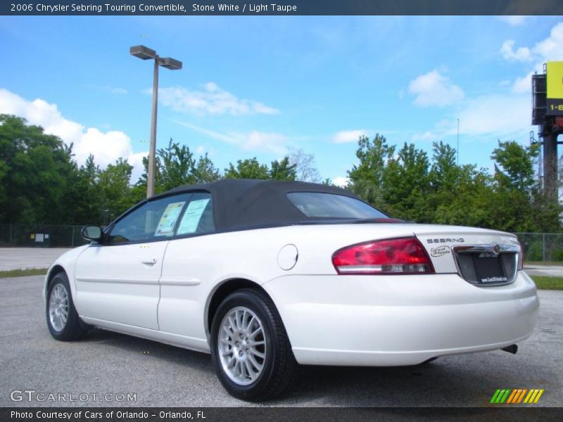 Stone White / Light Taupe 2006 Chrysler Sebring Touring Convertible