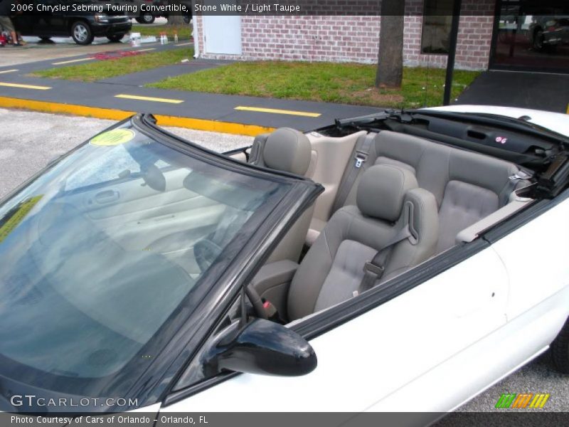 Stone White / Light Taupe 2006 Chrysler Sebring Touring Convertible