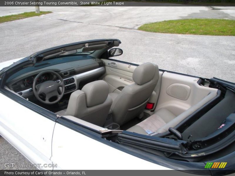 Stone White / Light Taupe 2006 Chrysler Sebring Touring Convertible