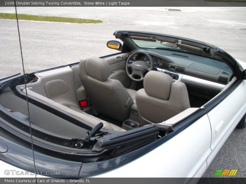 Stone White / Light Taupe 2006 Chrysler Sebring Touring Convertible