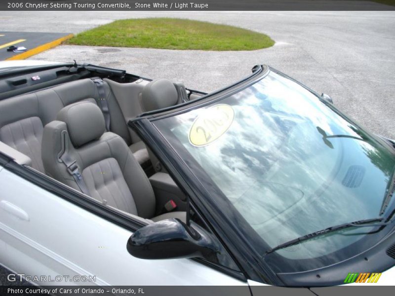 Stone White / Light Taupe 2006 Chrysler Sebring Touring Convertible