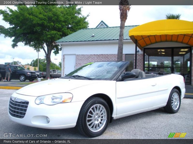 Stone White / Light Taupe 2006 Chrysler Sebring Touring Convertible