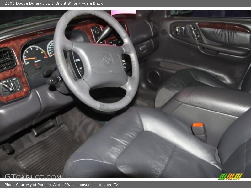 Bright White / Agate Black 2000 Dodge Durango SLT