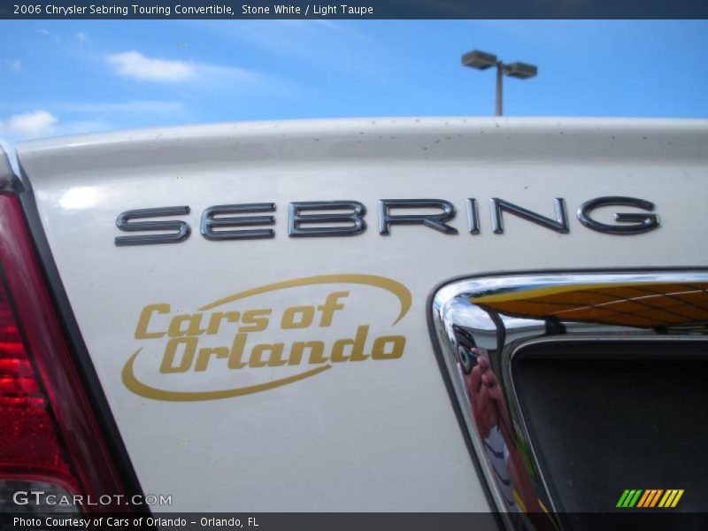 Stone White / Light Taupe 2006 Chrysler Sebring Touring Convertible