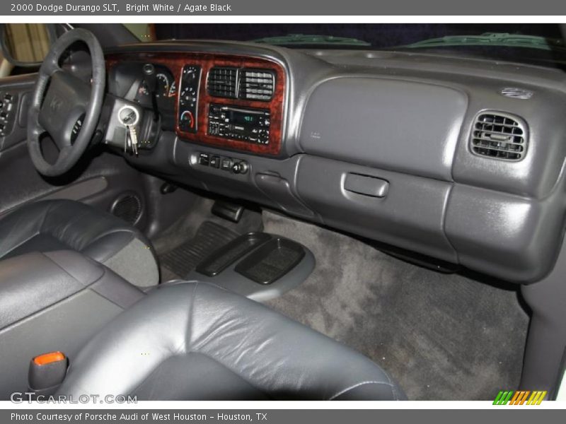 Bright White / Agate Black 2000 Dodge Durango SLT