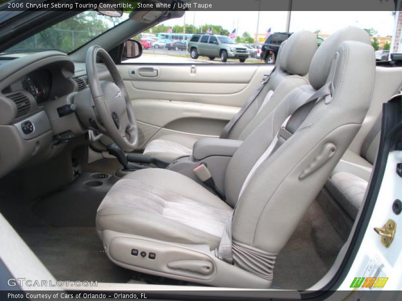 Stone White / Light Taupe 2006 Chrysler Sebring Touring Convertible