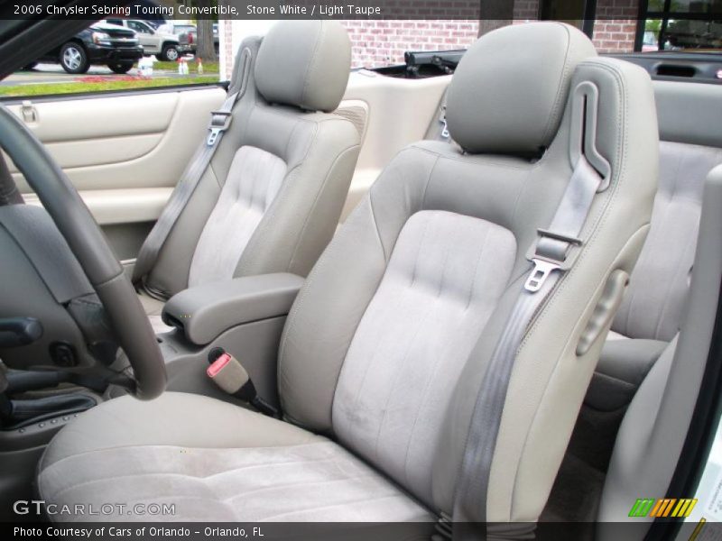 Stone White / Light Taupe 2006 Chrysler Sebring Touring Convertible