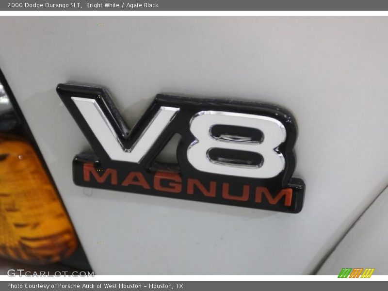 Bright White / Agate Black 2000 Dodge Durango SLT
