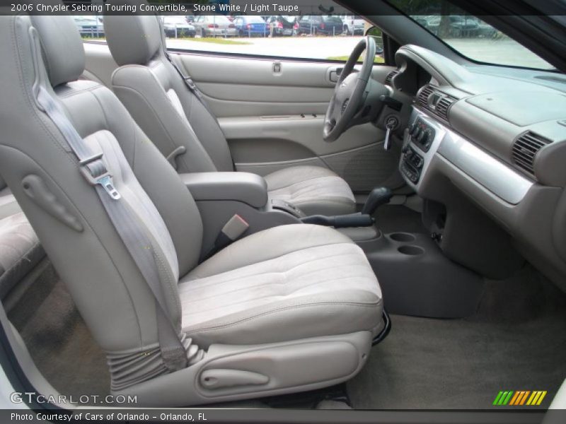 Stone White / Light Taupe 2006 Chrysler Sebring Touring Convertible