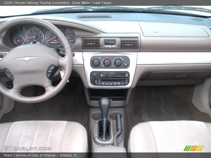 Stone White / Light Taupe 2006 Chrysler Sebring Touring Convertible