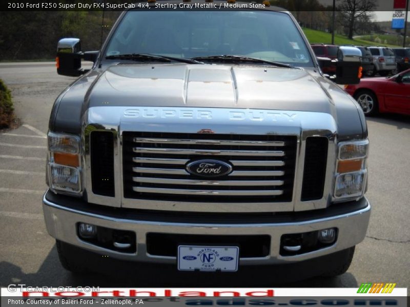 Sterling Gray Metallic / Medium Stone 2010 Ford F250 Super Duty FX4 SuperCab 4x4