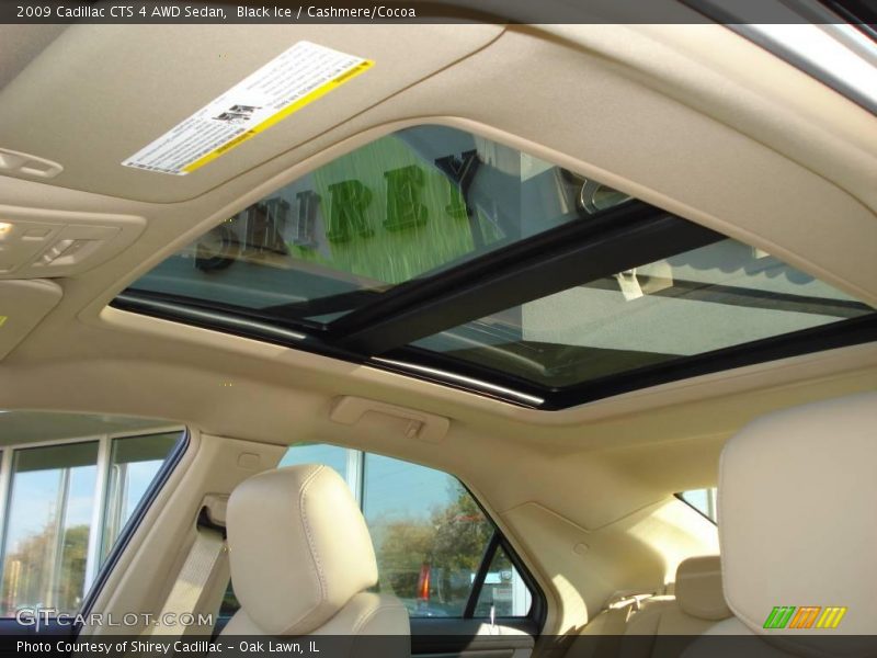 Black Ice / Cashmere/Cocoa 2009 Cadillac CTS 4 AWD Sedan