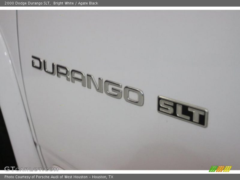 Bright White / Agate Black 2000 Dodge Durango SLT
