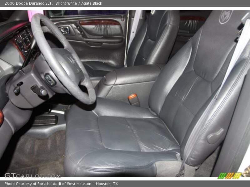 Bright White / Agate Black 2000 Dodge Durango SLT