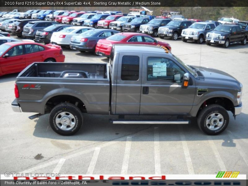 Sterling Gray Metallic / Medium Stone 2010 Ford F250 Super Duty FX4 SuperCab 4x4