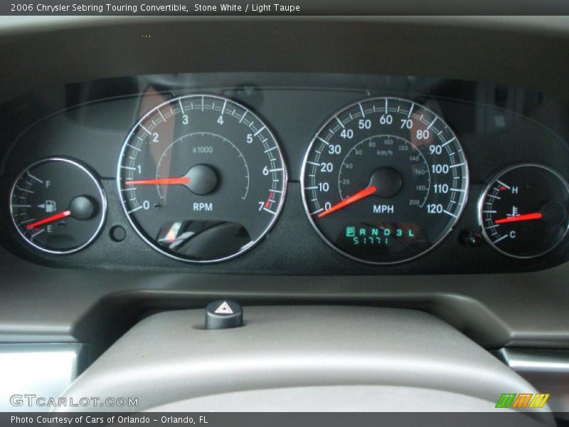 Stone White / Light Taupe 2006 Chrysler Sebring Touring Convertible
