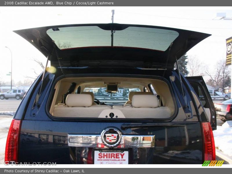 Blue Chip / Cocoa/Light Cashmere 2008 Cadillac Escalade AWD