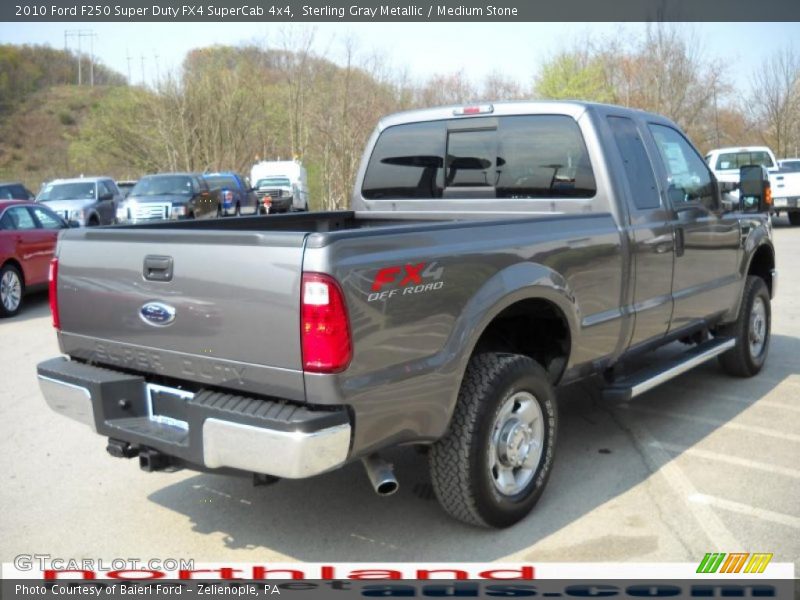 Sterling Gray Metallic / Medium Stone 2010 Ford F250 Super Duty FX4 SuperCab 4x4