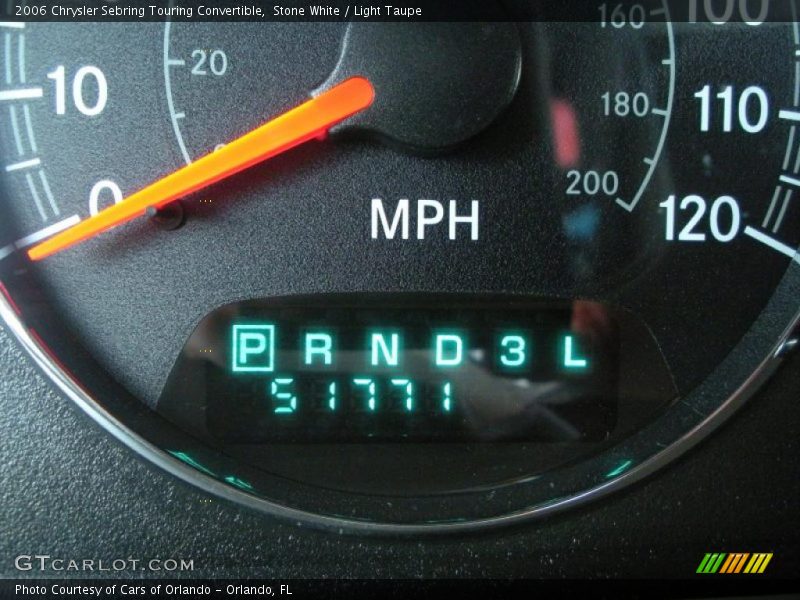 Stone White / Light Taupe 2006 Chrysler Sebring Touring Convertible