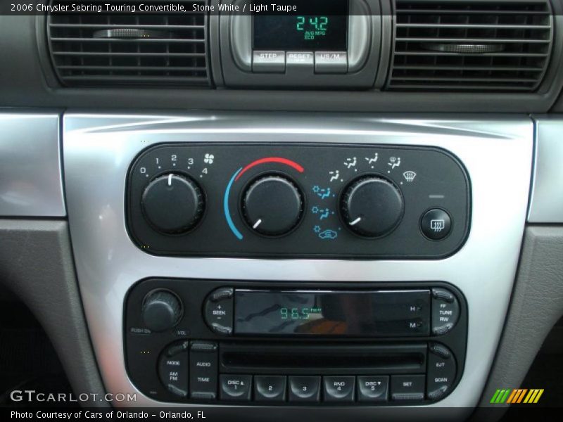 Stone White / Light Taupe 2006 Chrysler Sebring Touring Convertible