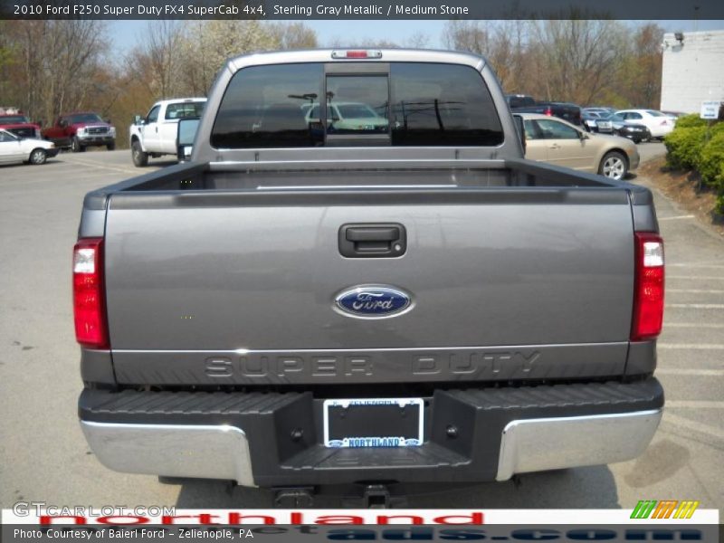 Sterling Gray Metallic / Medium Stone 2010 Ford F250 Super Duty FX4 SuperCab 4x4